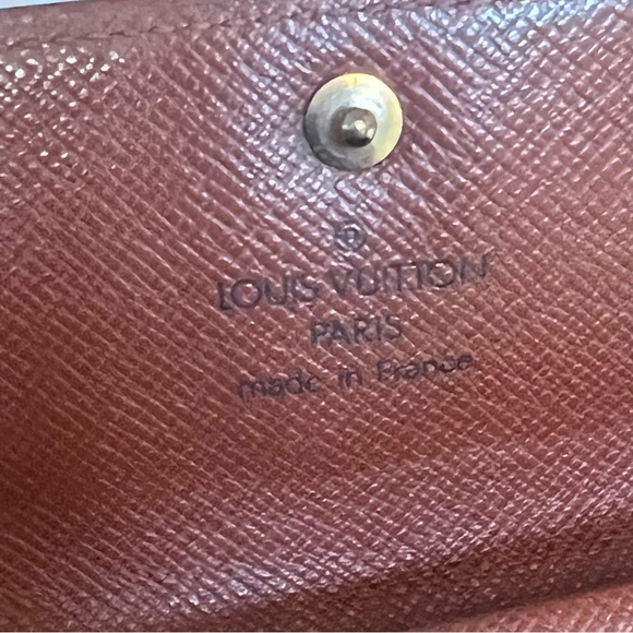 Authentic Louis Vuitton Monogram Porte-Monnaie Plat Coin Card wallet - Picture 11 of 14